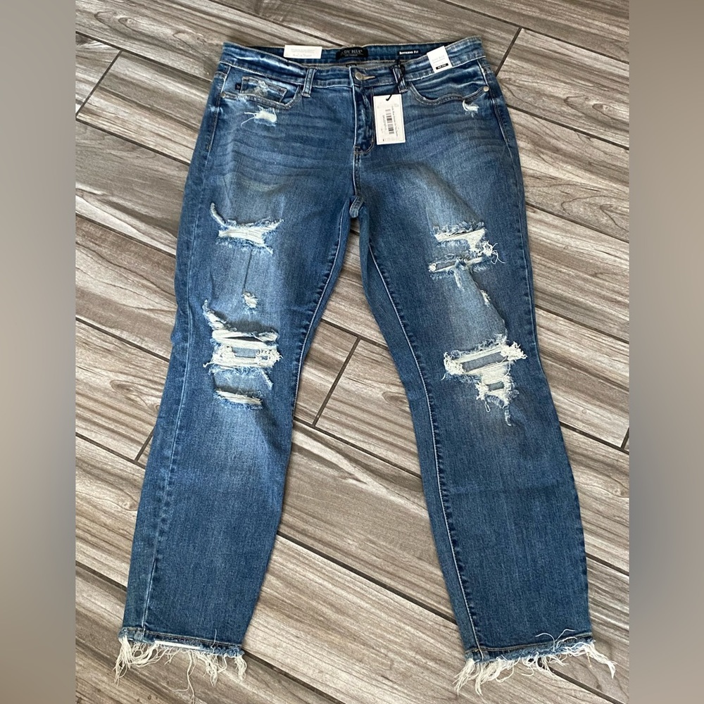 JB Distressed Boyfriend Jeans